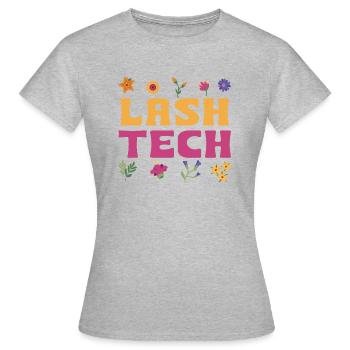 Technicienne en cils - T-shirt Femme - gris chiné - Devant - AI Model Female 172 dark (172cm)