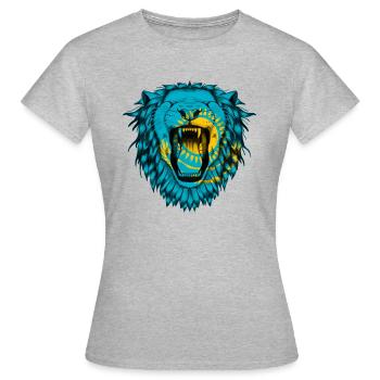 Kazakhstan - T-shirt Femme - gris chiné - Devant - AI Model Female 172 dark (172cm)