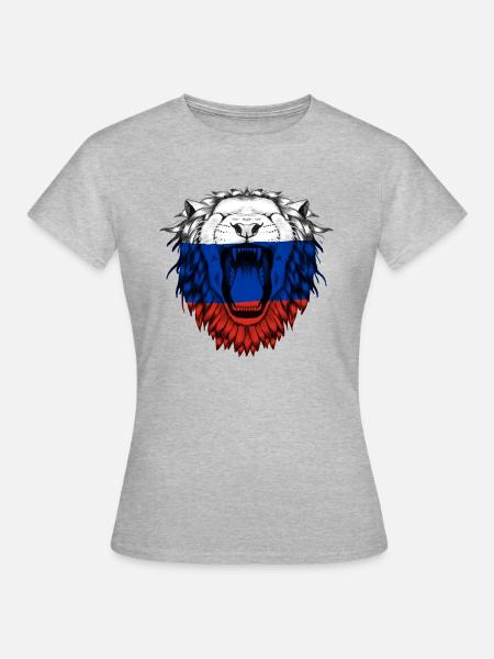 Russland - Frauen T-Shirt - Grau meliert