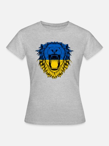 Ukraine - Frauen T-Shirt - Grau meliert