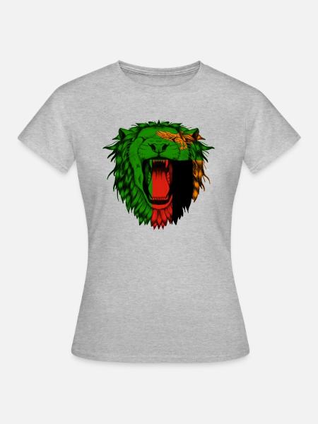 Sambia - Frauen T-Shirt - Grau meliert