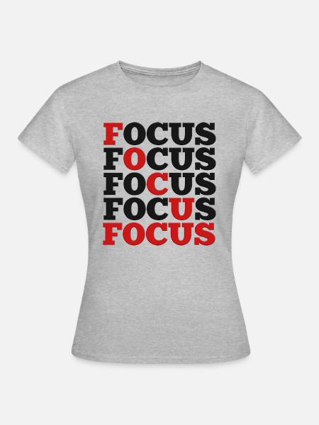 Brennpunkt - Frauen T-Shirt - Grau meliert