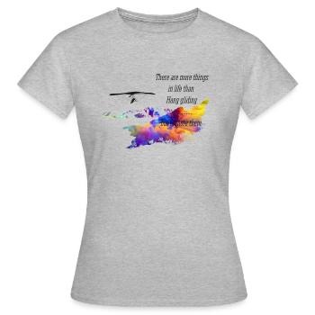 Deltaplane deltaplane - T-shirt Femme - gris chiné - Devant - AI Model Female 172 dark (172cm)