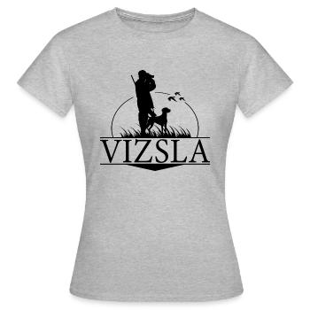 Vizsla Hunting Dogs Hunter Hunting Dogs Dog Wilsigns - Women's T-Shirt - heather grey - Front - AI Model Female 172 dark (172cm)