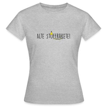fusée de carburant. Expression flatteuse pour les buveurs. - T-shirt Femme - gris chiné - Devant - AI Model Female 172 dark (172cm)