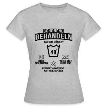 40. Geburtstag Feiern Familie Lustiger Spruch - Frauen T-Shirt - Grau meliert - Vorne - AI Model Female 172 dark (172cm)