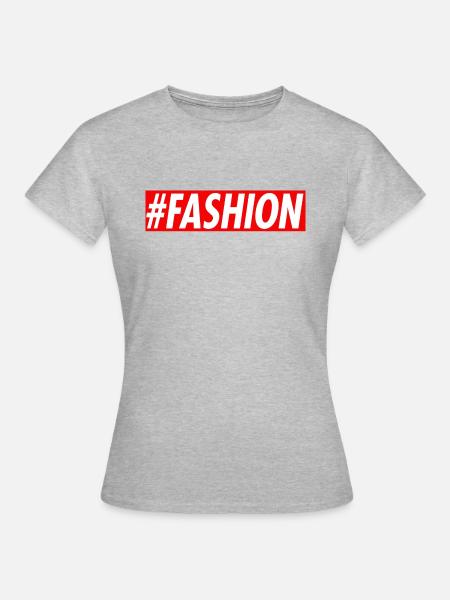 #Fashion - Frauen T-Shirt - Grau meliert