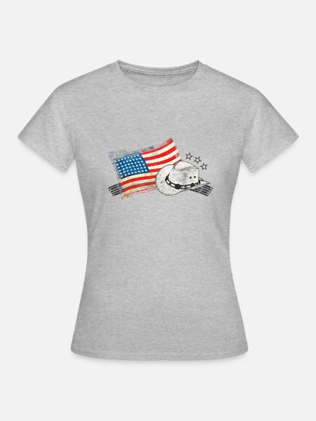 linedance - Frauen T-Shirt - Grau meliert
