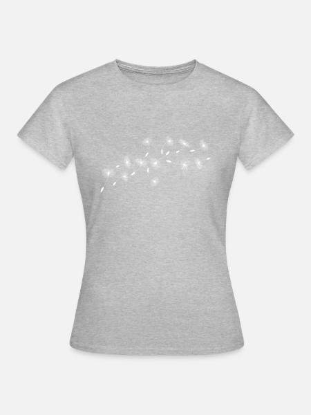 Pusteblume - Frauen T-Shirt - Grau meliert
