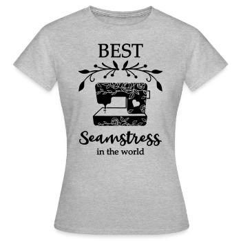 Best seamstress mom dressmaker tailoring gift - Women's T-Shirt - heather grey - Front - AI Model Female 172 dark (172cm)