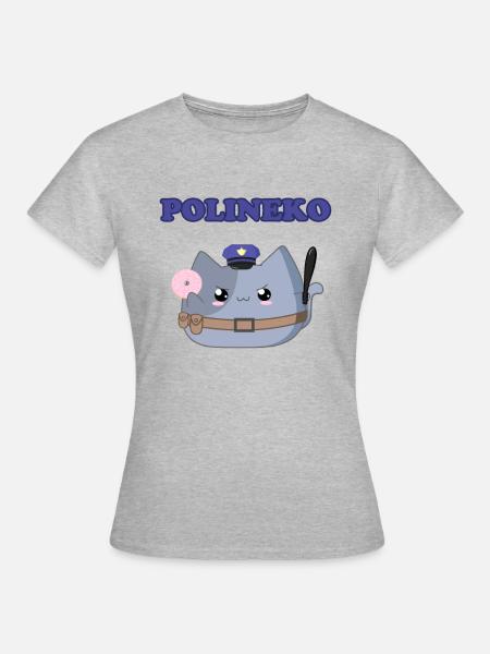 Polineko - Frauen T-Shirt - Grau meliert