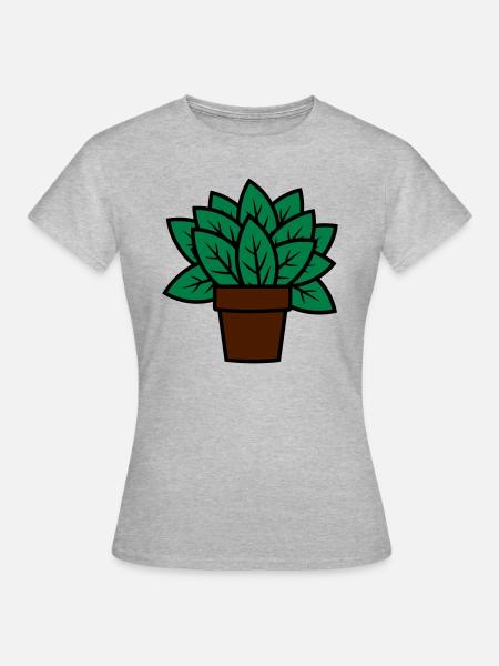 Plant cadeau idee plant cadeau idee - Vrouwen T-shirt - grijs gemêleerd