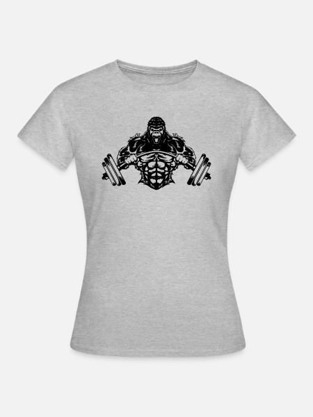 Harte Arbeit - Frauen T-Shirt - Grau meliert