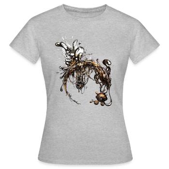 Dark matter - Women's T-Shirt - heather grey - Front - AI Model Female 172 dark (172cm)
