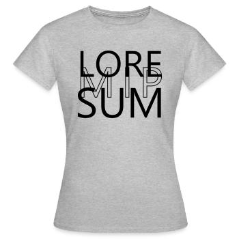 Lorem ipsum - Style - T-shirt Femme - gris chiné - Devant - AI Model Female 172 dark (172cm)
