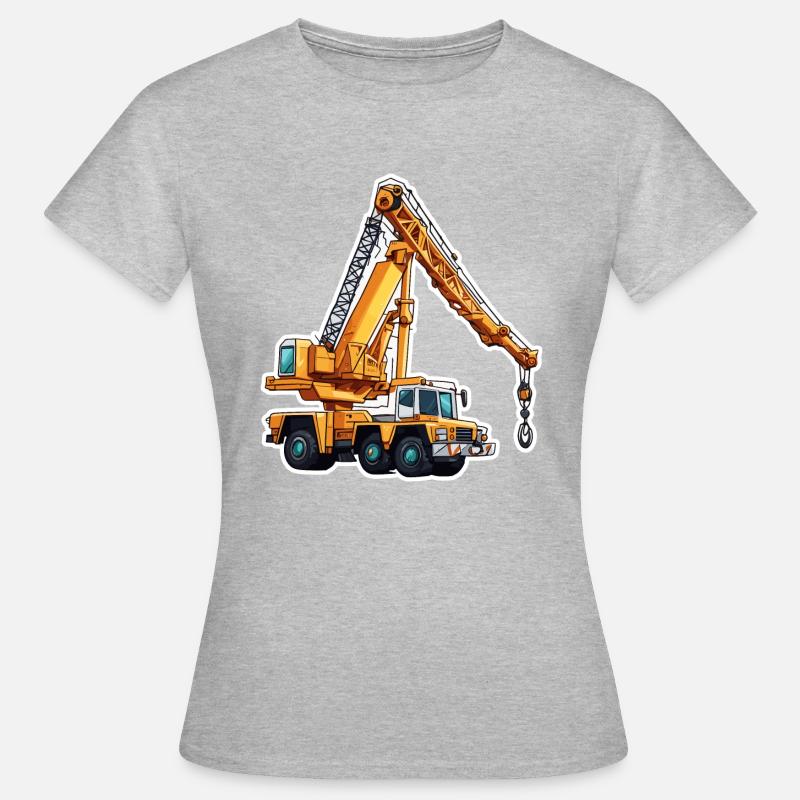 Crane / construction site / winch / crane system - Women's T-Shirt - heather grey