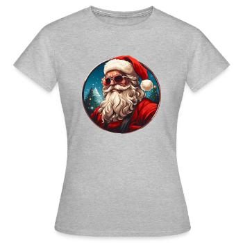 Santa Claus - Frauen T-Shirt - Grau meliert - Vorne - AI Model Female 172 dark (172cm)