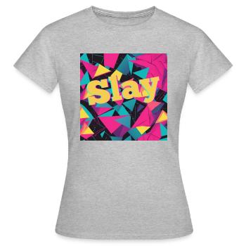 Tuer - T-shirt Femme - gris chiné - Devant - AI Model Female 172 dark (172cm)