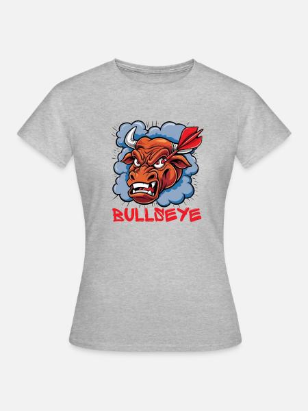 Bullseye - Frauen T-Shirt - Grau meliert