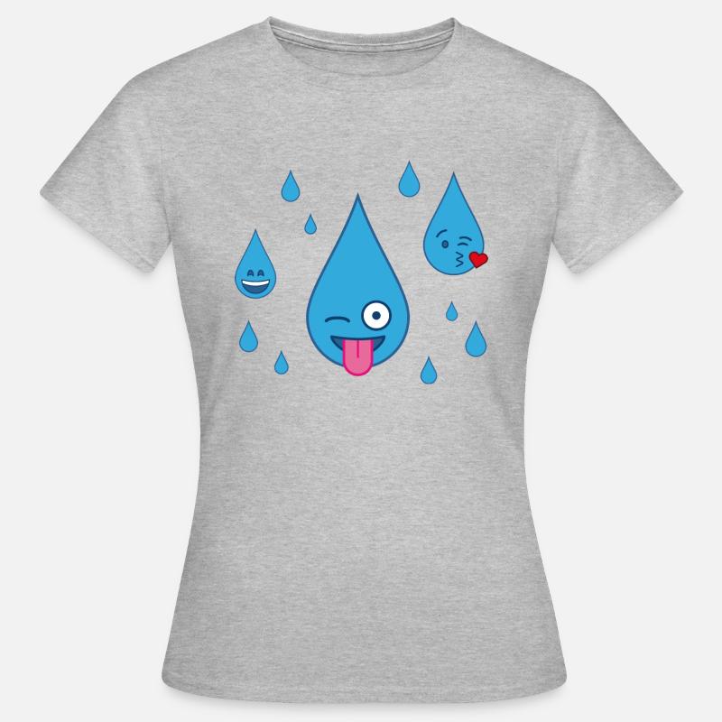 Rain is fun - Women's T-Shirt - heather grey