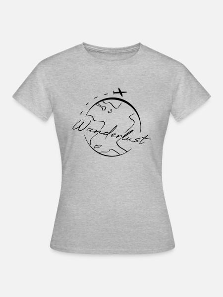 Fernweh - Frauen T-Shirt - Grau meliert