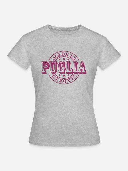 made in puglia m1k2 - Frauen T-Shirt - Grau meliert