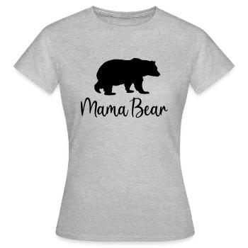 Mama Bär Beste Mutter Geschenkidee Familie - Frauen T-Shirt - Grau meliert - Vorne - AI Model Female 172 dark (172cm)