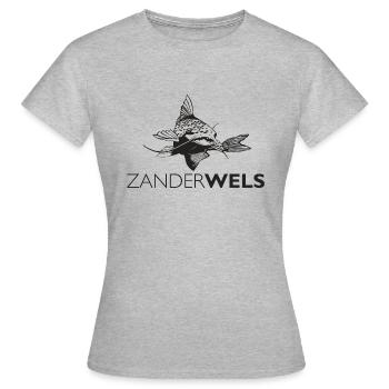 zanderwels 2 - Frauen T-Shirt - Grau meliert - Vorne - AI Model Female 172 dark (172cm)