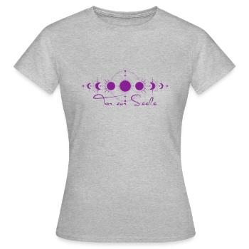 Tor zur Seele - Frauen T-Shirt - Grau meliert - Vorne - AI Model Female 172 dark (172cm)