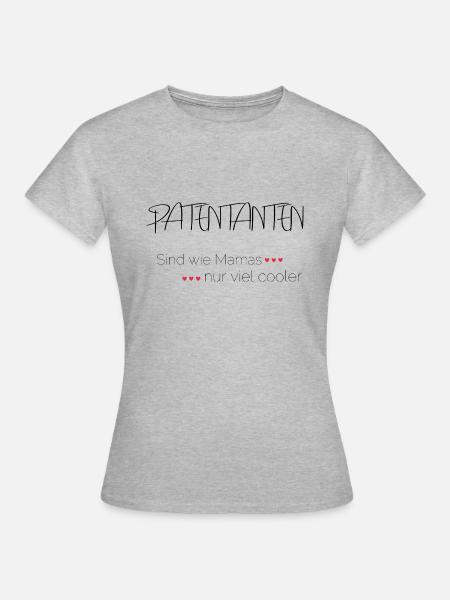 Patentante - Frauen T-Shirt - Grau meliert