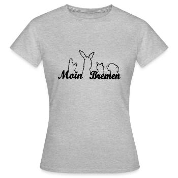 Moin de Brême avec les musiciens de la ville - T-shirt Femme - gris chiné - Devant - AI Model Female 172 dark (172cm)