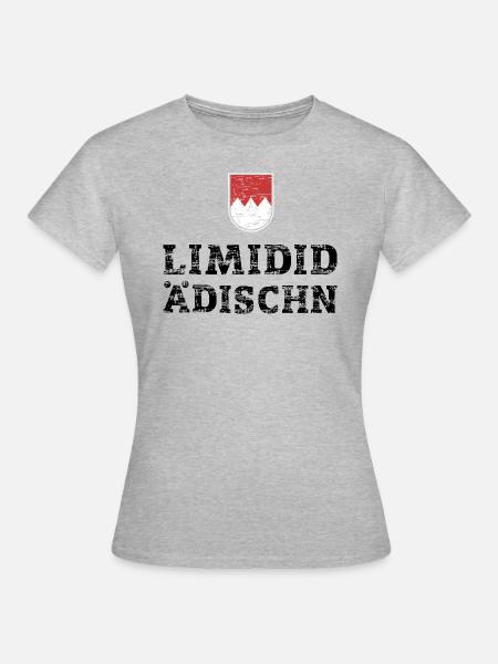Limidid Ädischn Franke Fränkisch Franken - Frauen T-Shirt - Grau meliert