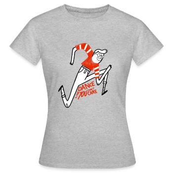 Tanz wie Tom - Frauen T-Shirt - Grau meliert - Vorne - AI Model Female 172 dark (172cm)