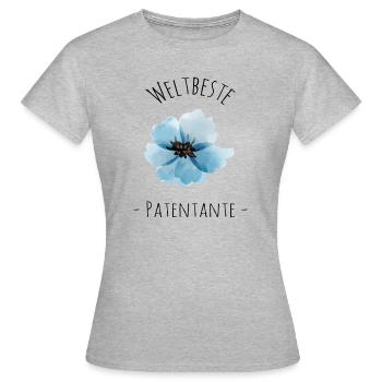 Weltbeste Patentante - Frauen T-Shirt - Grau meliert - Vorne - AI Model Female 172 dark (172cm)