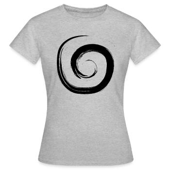 Spirale - T-shirt Femme - gris chiné - Devant - AI Model Female 172 dark (172cm)