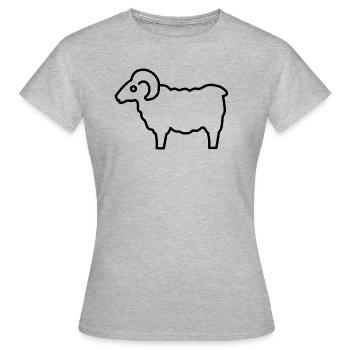 Heidschnucke - Women's T-Shirt - heather grey - Front - AI Model Female 172 dark (172cm)