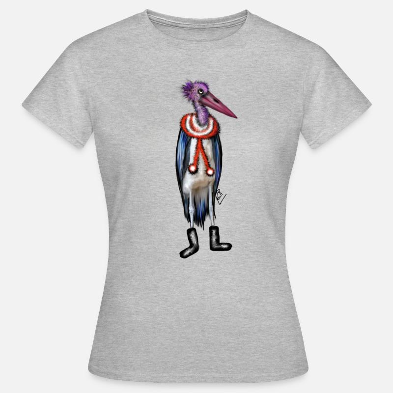 fancy bird - Women's T-Shirt - heather grey