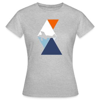 Modellflug - Frauen T-Shirt - Grau meliert - Vorne - AI Model Female 172 dark (172cm)