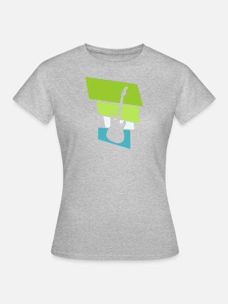 E-Bass - Frauen T-Shirt - Grau meliert