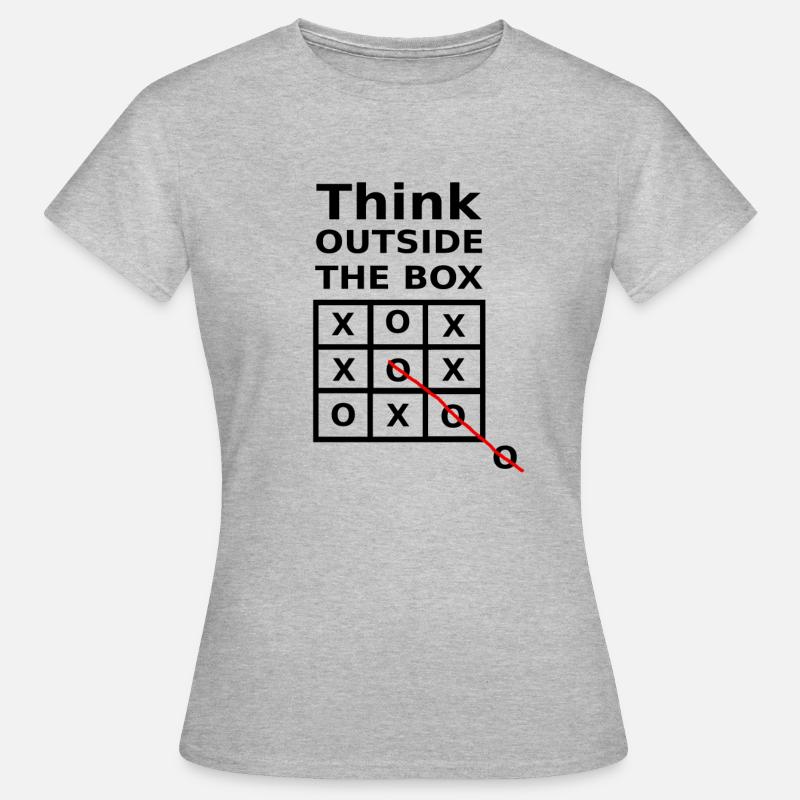 Think outside the box - Women's T-Shirt - heather grey