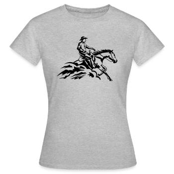SlidingStop - Women's T-Shirt - heather grey - Front - AI Model Female 172 dark (172cm)