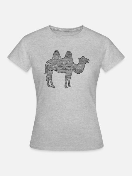 kamel - Frauen T-Shirt - Grau meliert