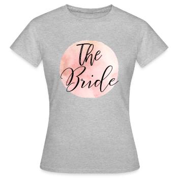 La mariée - T-shirt Femme - gris chiné - Devant - AI Model Female 172 dark (172cm)