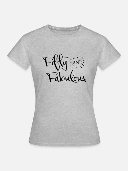 2541614 134099010 50th birthday - Women's T-Shirt - heather grey
