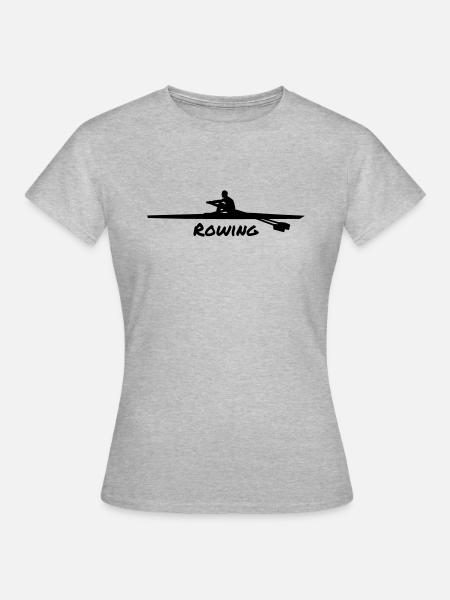 Rudern - Mann - Frauen T-Shirt - Grau meliert