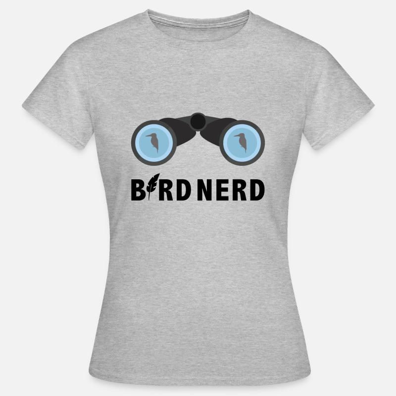 Bird Nerd (birdwatcher) - Women's T-Shirt - heather grey