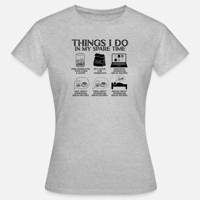 Baking Baker Sourdough Bread Master - Women's T-Shirt - heather grey