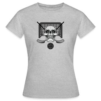 Floorball Floor Hockey Unihockey. - T-shirt Femme - gris chiné - Devant - AI Model Female 172 dark (172cm)