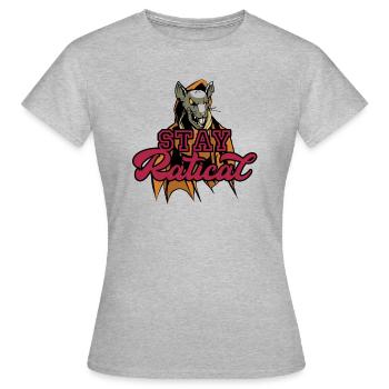 Rat Ratical Rodent Rat Owners Pet - Frauen T-Shirt - Grau meliert - Vorne - AI Model Female 172 dark (172cm)