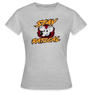 Rat Ratical Rodent Rat Owners Pet - Frauen T-Shirt - Grau meliert - Vorne - AI Model Female 172 dark (172cm)